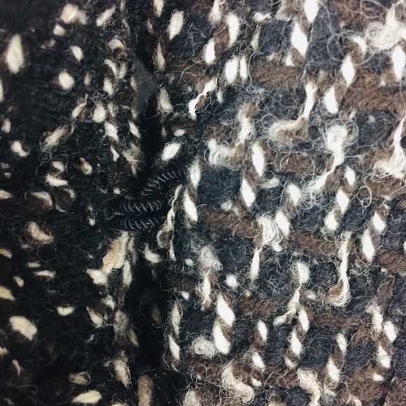 DKNY Wool Sweater Trench Coat Women Size 12 Lined - Picture 8 of 8